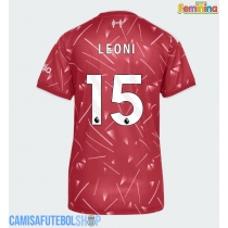 Camisa de time de futebol Liverpool Giovanni Leoni #15 Replicas 1º Equipamento Feminina 2026-27 Manga Curta